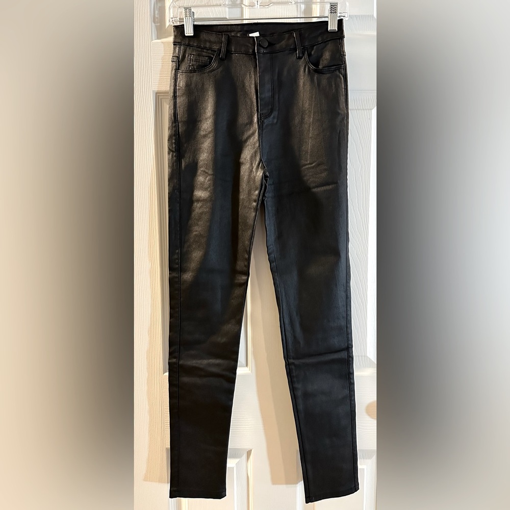 Faux leather pants. Never worn in size medium.